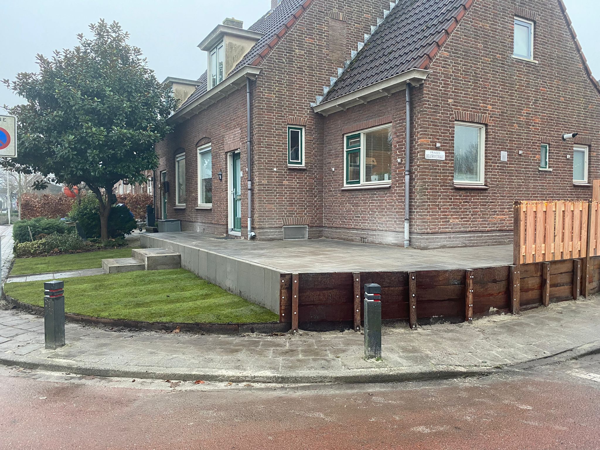 aanleg voortuin Berkenwoude